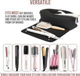 Carvallo Hårverktygsväska 2-i-1 | Värmetålig Matta & Resefodral | Organizer för Plattång & Locktång | Kompakt & Stilig Carvallo