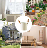 Dekorativa växtkrukor med läderhandtag – Blomkrukor för hemmet och trädgården Carvallo