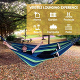 Resehängmatta – slitstark bomullscanvas för trädgårds- och campingnöje MILA Sverige