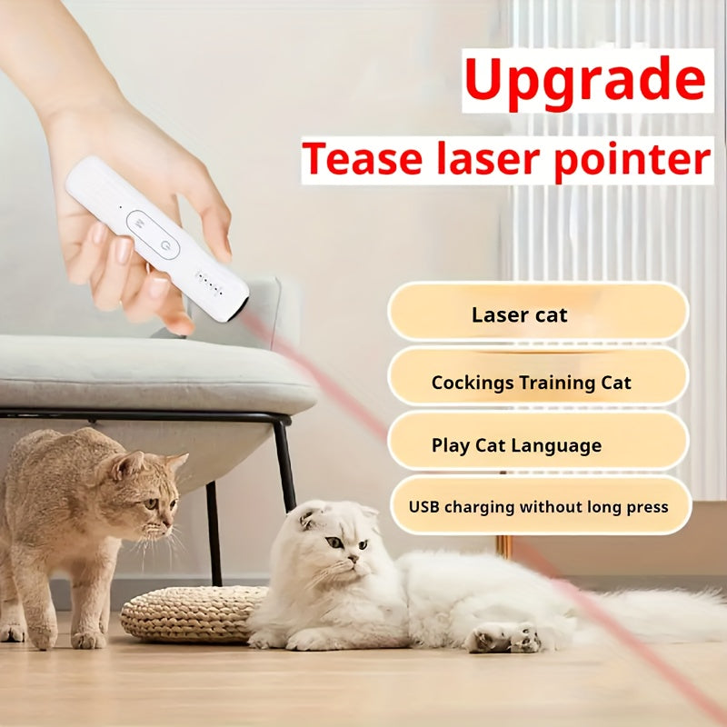 Katt Laser Leksak Uppladdningsbar Interaktiv Husdjur Teaser Carvallo