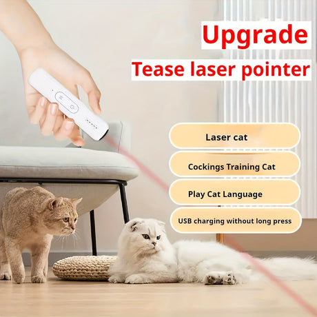Katt Laser Leksak Uppladdningsbar Interaktiv Husdjur Teaser Carvallo