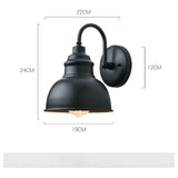 IronLuxe Light - Retro Vattentät Trädgård Veranda Järn Vägglampa Carvallo