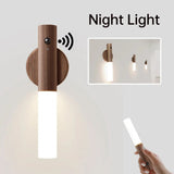 Uppladdningsbar LED-vägglampa – USB-magnetisk rörelsesensorlampa för sovrum, vardagsrum och trappa Carvallo