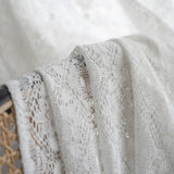 Jacquard Blomma Urtagen Polyester Gardin Carvallo