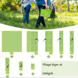 Picknickfilt Vattentät Vikbar Utomhusmatta Carvallo