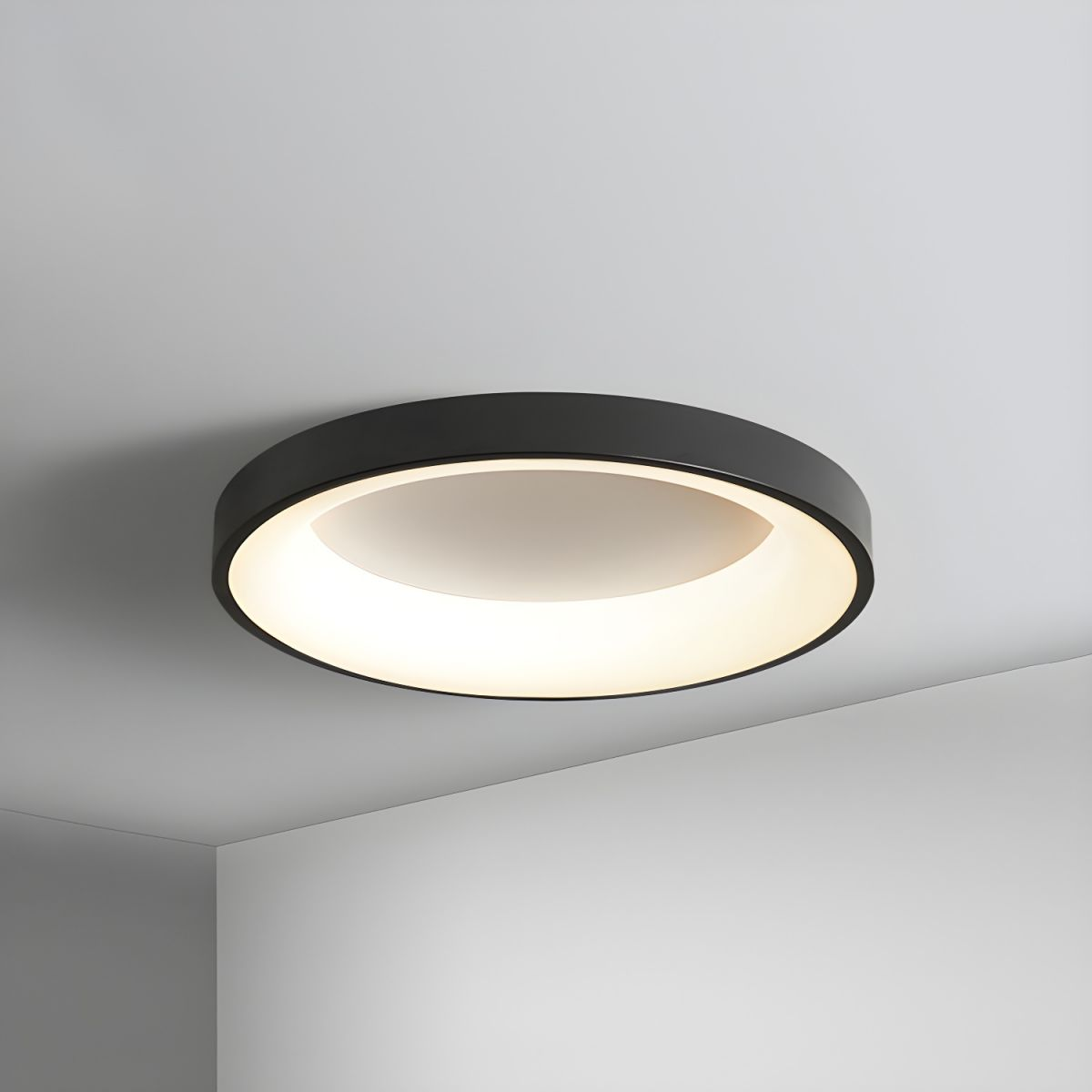 Enkel LED-taklampa | Minimalistisk modern design | H1.97in | Varm ambient belysning | Elegant hemarmatur | Brick by Brick Carvallo