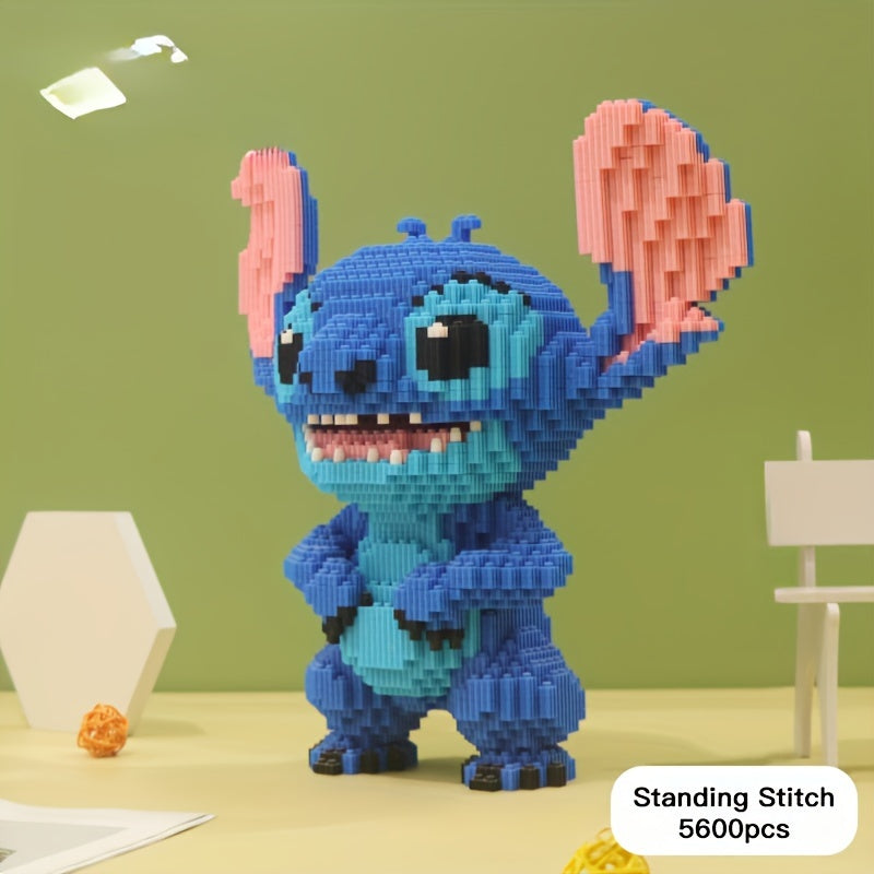 Stitch 3D Byggpussel – Färggällig och Detaljerad Modell för Kreativa Byggare Carvallo