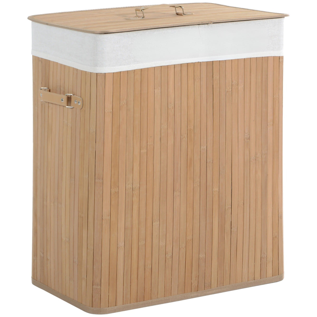 EcoTidy Korg – Bambu Tvättkorg med 2 Fack Carvallo