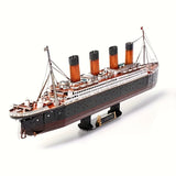 Titanic 3D Metallmodellkit – Detaljerad DIY-modell för kreativa hantverkare Carvallo