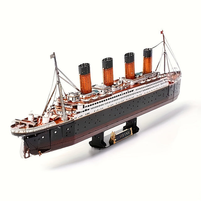 Titanic 3D Metallmodellkit – Detaljerad DIY-modell för kreativa hantverkare Carvallo