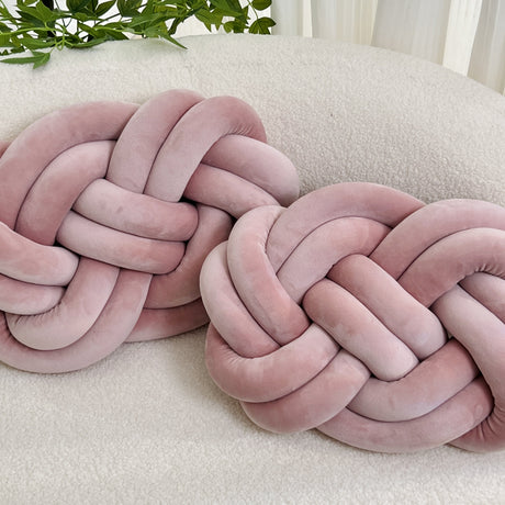 2 Stycken Knop Ball Kuddar - Mjuka Plysch Kuddar, Dekorativa Kuddar för Säng, Soffa och Vardagsrum Carvallo