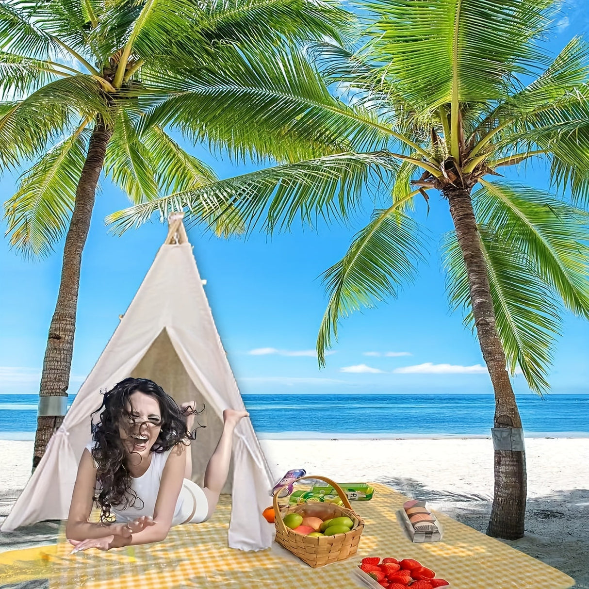 Picknickfilt Waterproof Utomhusmatta Carvallo