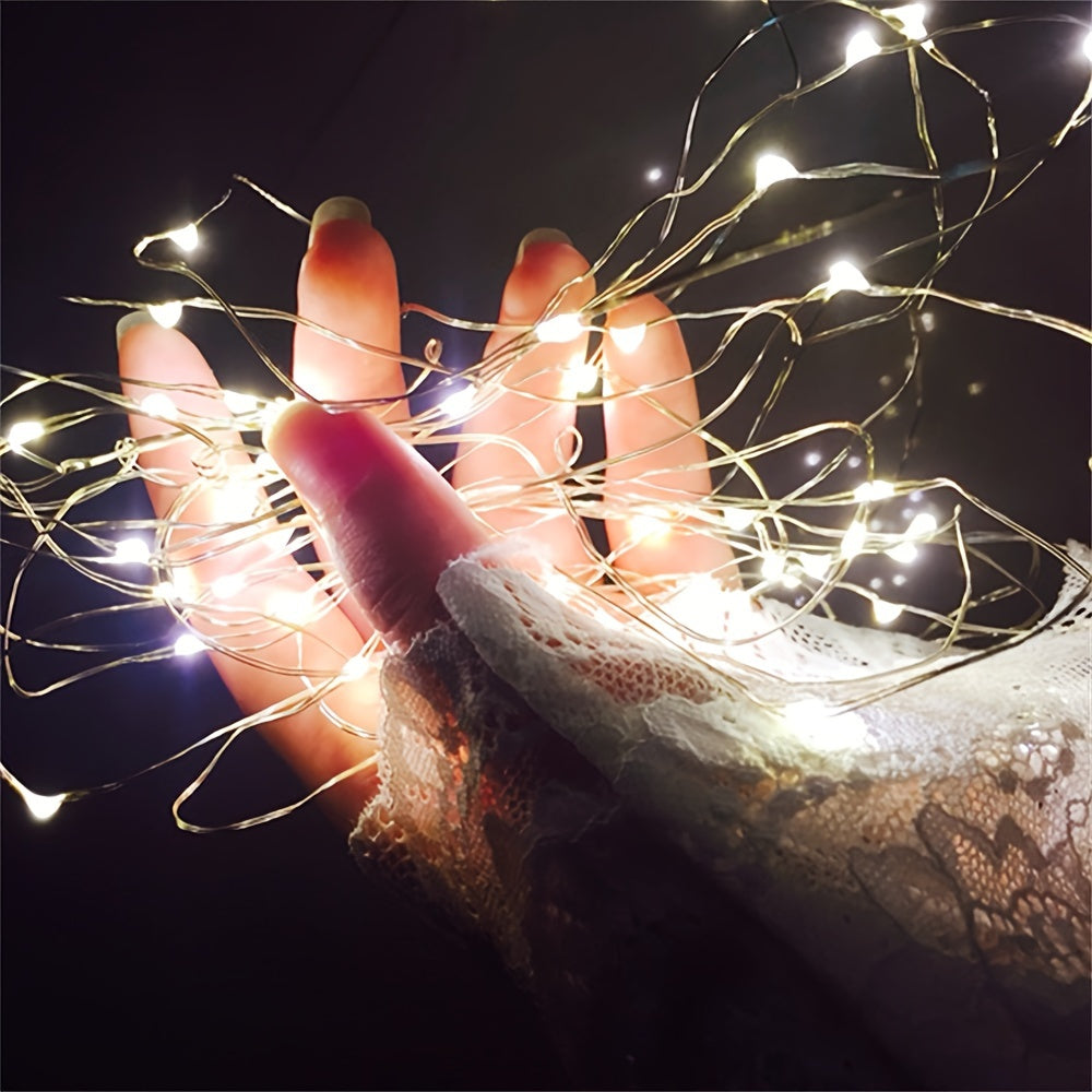 TwinkleWire - USB LED Koppartråd Ljuslina, Flerfärgad Dekoration Carvallo