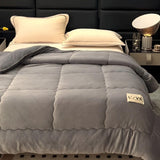 ThickLuxe Duvet Cover - Casual Thick Fleece Quiltad Vinter Duvet Cover Carvallo