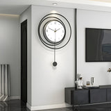 QuietTick - Minimalist round wall clock with clear numbers and silent movement Carvallo