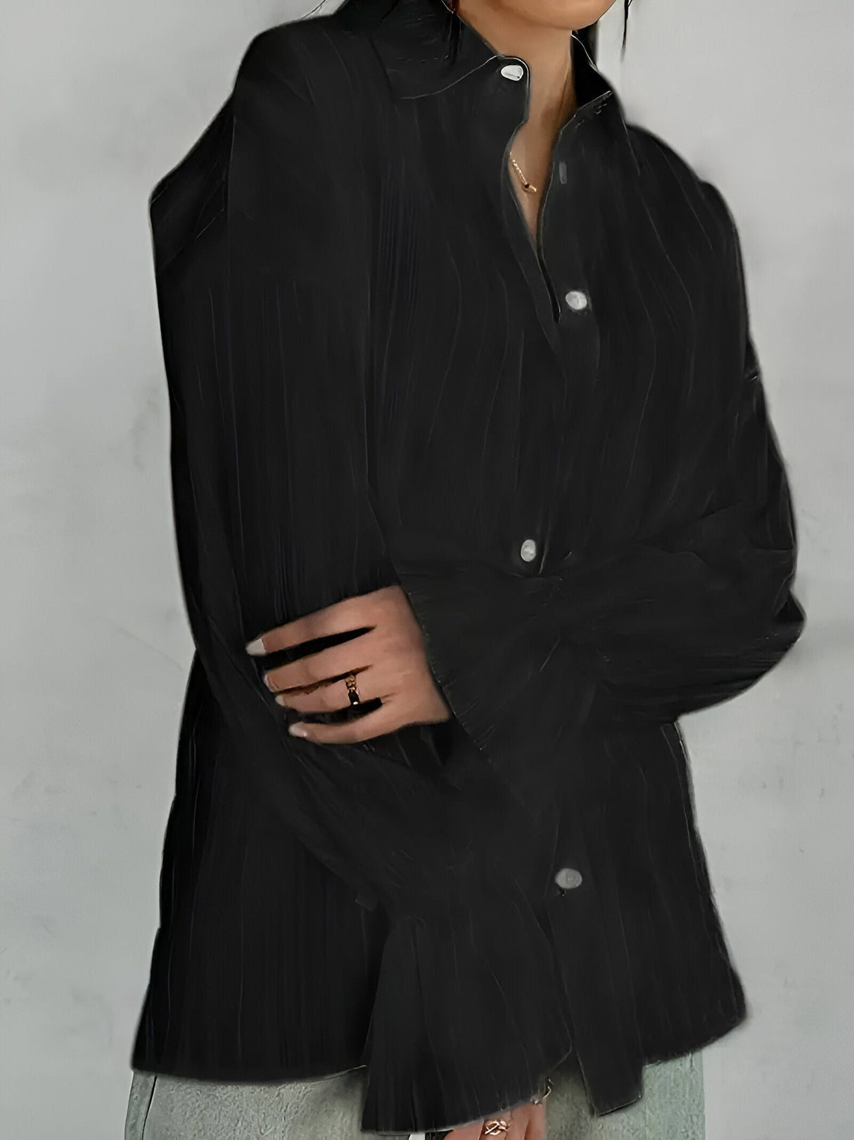 Herrskjorta Broderad Krage Chic Design 100% Bomull-Skjortor-Bellasverige-Hemnix