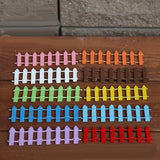 Miniatyr trädgårdsgärde i trä – Färgglad dekoration för feuträdgård och modellbygge Carvallo