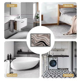 Royallure Geometrisk Diatomit Badmatta – Snabbtorkande, Halkfri, Gummibaksida Modern Design Carvallo