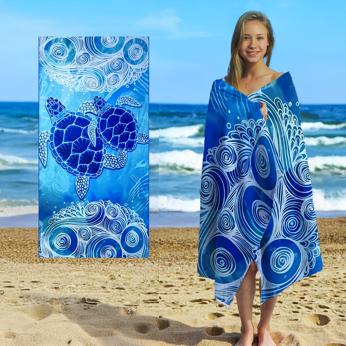 Mikrofiberstrandlakan – Mjukt, iögonfallande, stor passform MILA Sverige