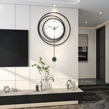 QuietTick - Minimalist round wall clock with clear numbers and silent movement Carvallo