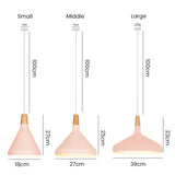 Fransk Macaron Konisk Metall Pendellampa Carvallo