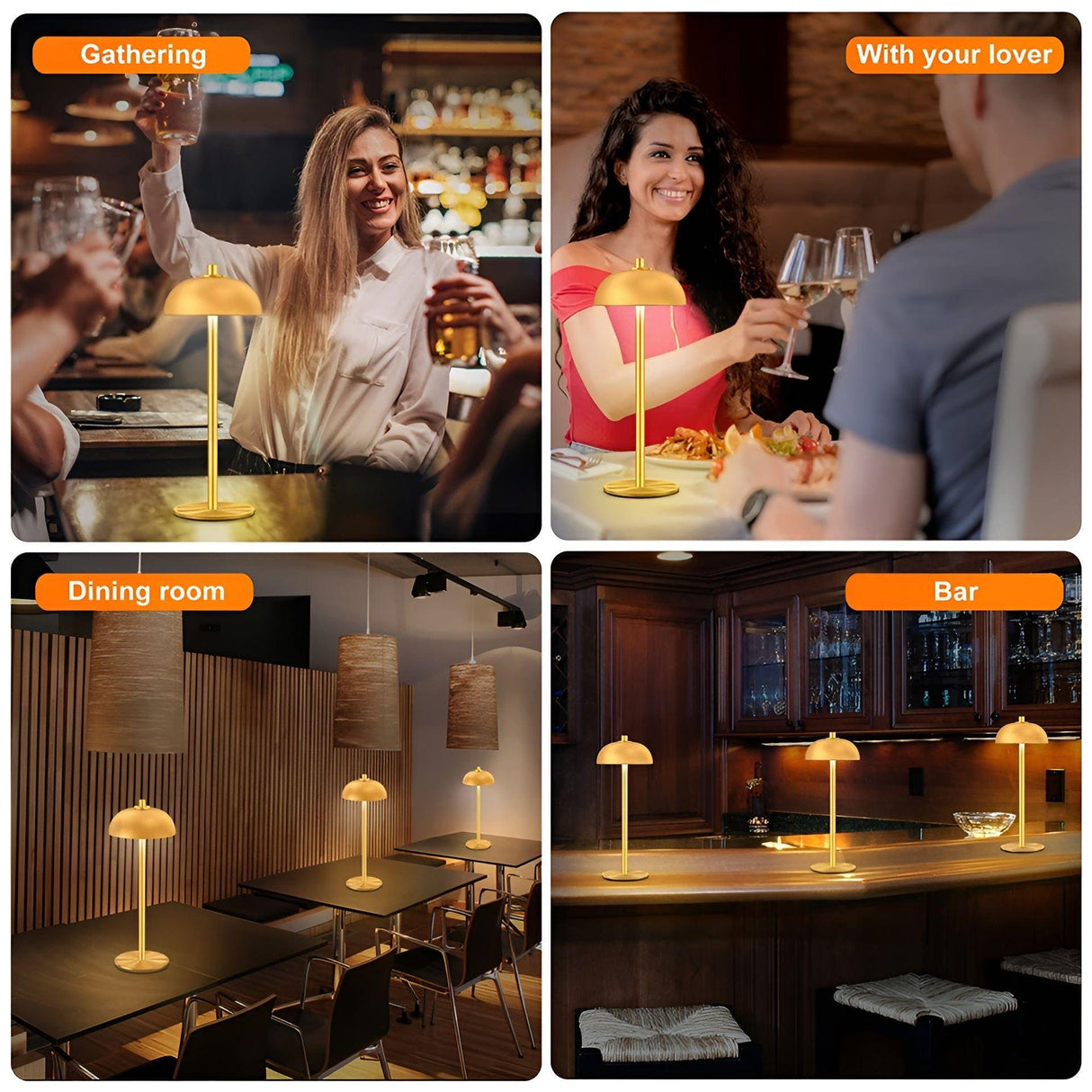 MystiGlow Lampa - Trådlampa svamp beröringslampa för kreativ stämningsbelysning Carvallo