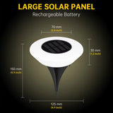 Solar LED utomhus gångvägsbelysning | 4 Pack Carvallo