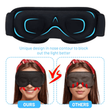 Portabel 3D Sovmask - Ljusblockerande, Mjukt Vadderat Ögonskydd för Optimal Komfort-Personligt-BB-Hemnix