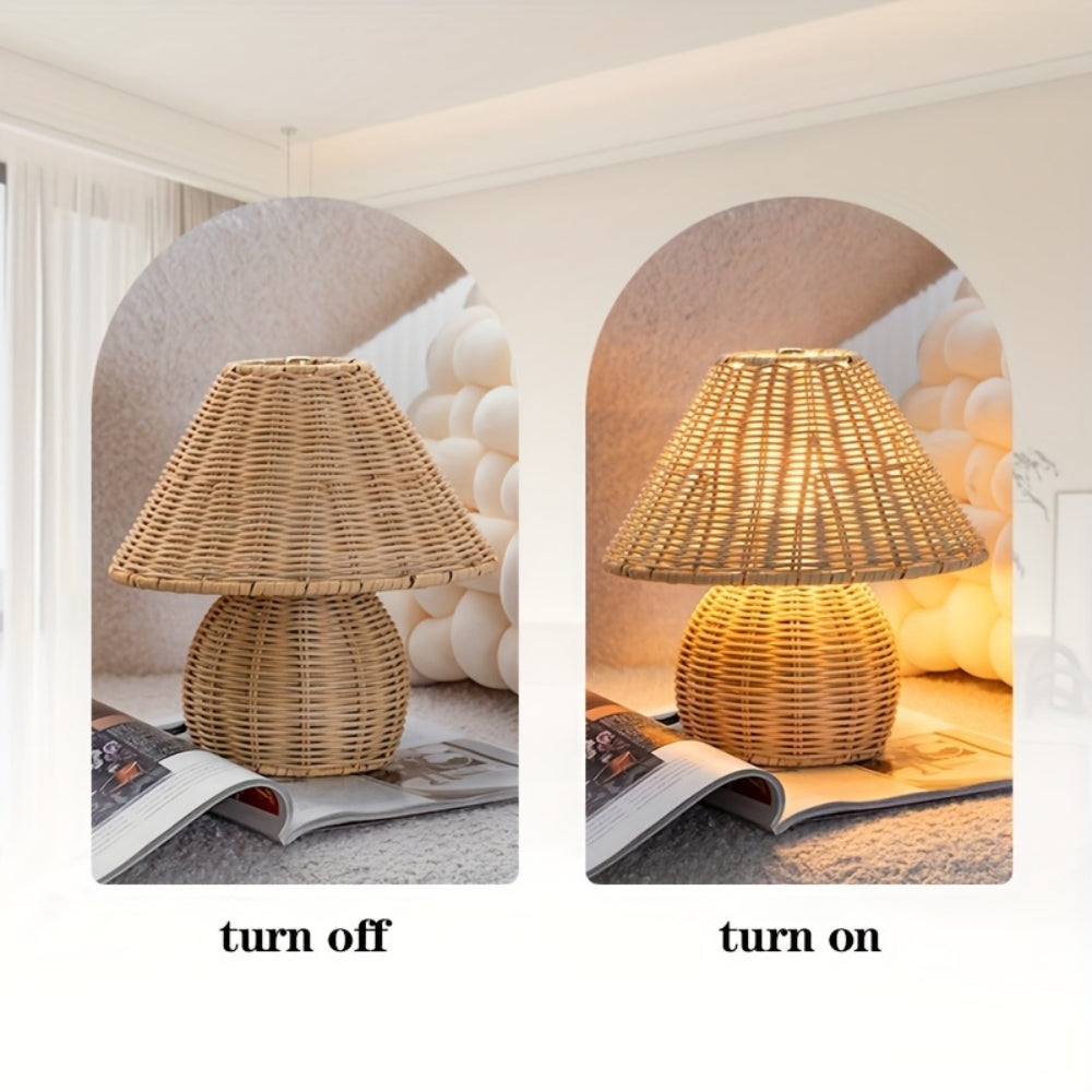 Noya Rattan Bordslampa Hemdekor Carvallo