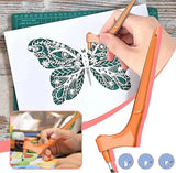 SafeSpin - 360° hobbyskärare – Precisionsroterande blad för scrapbooking och gör-det-själv-projekt MILA Sverige