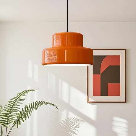 Bauhaus-hänglampa – Vintage utseende i orange | Stilig pendellampa för ditt hem Carvallo
