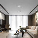 FlexiSquare - Dimbart LED Takrosettlampa med Justerbar Fyrkantig Lampfot Carvallo