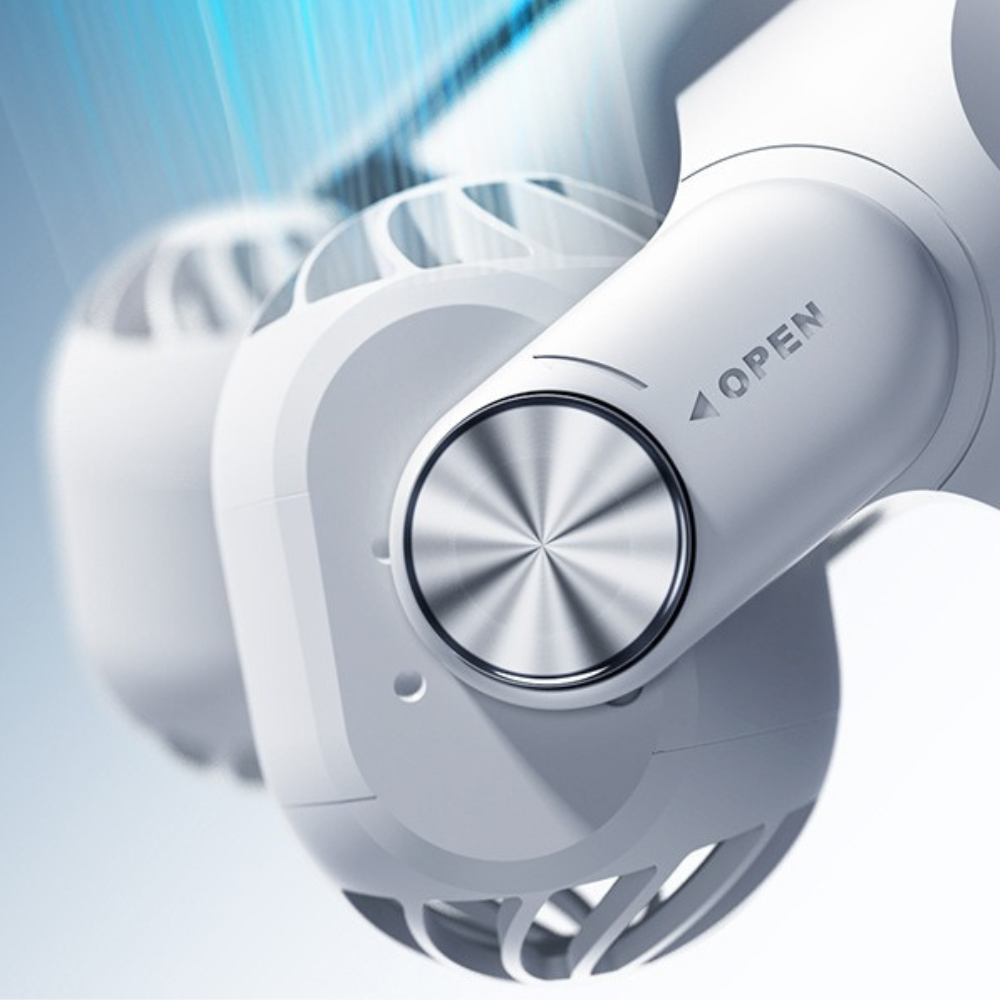 Luxora Bärbar Uppladdningsbar Sommar Resekylfläkt för Nacken Carvallo