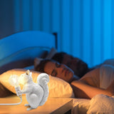 NuttyLume - Söt ekorre-ljusskulptur med LED-lampa och varm, mysig glöd Carvallo