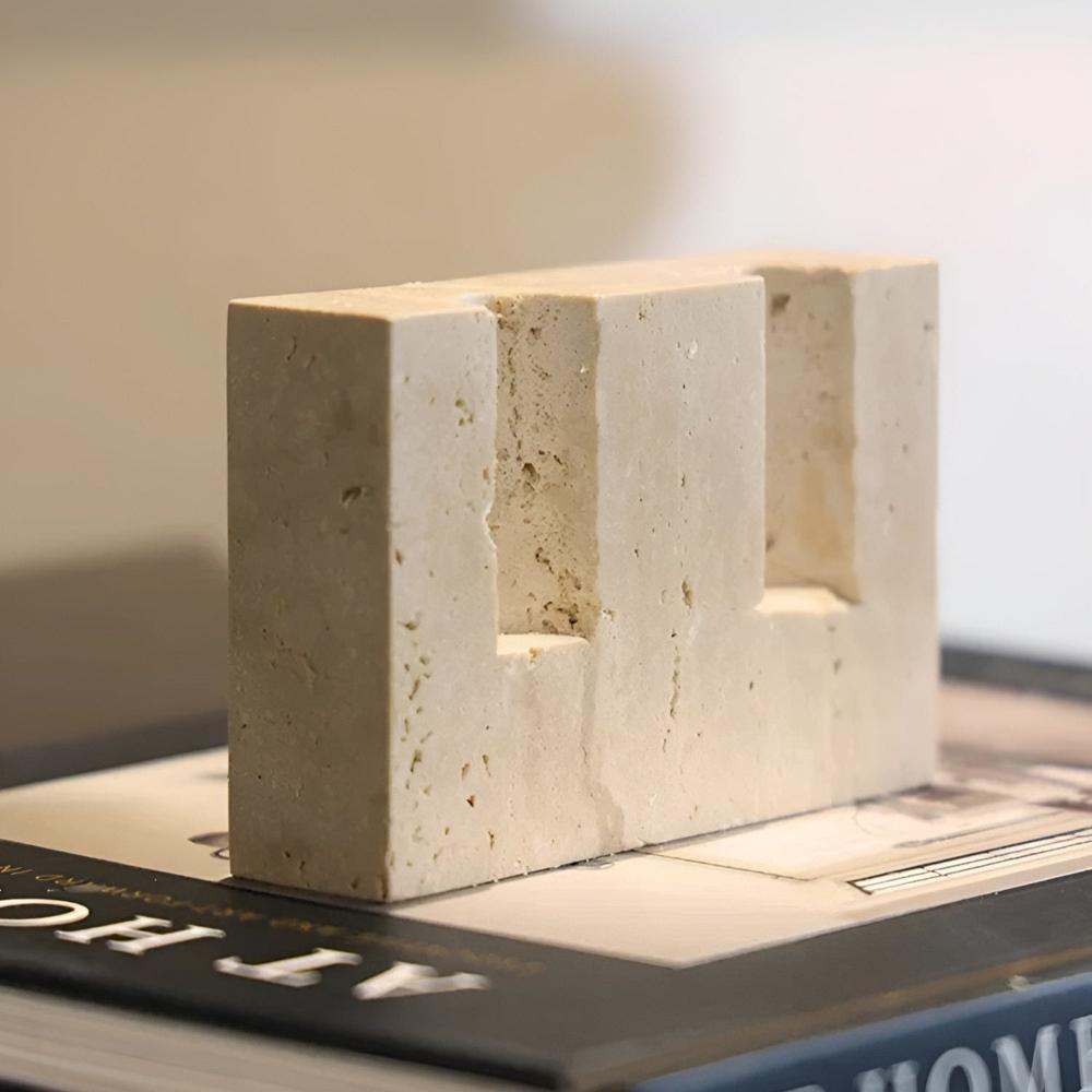 Tidlös Glow Stone Candle holder Carvallo