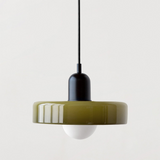 Modern Glass LED Pendant Light | H7.09" eller H8.66" | Bauhaus-inspirerad | Takarmatur | Brick by Brick Carvallo