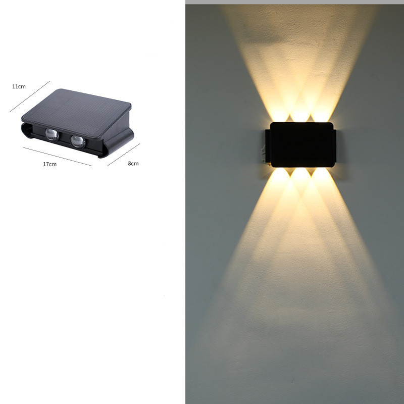 Modern LED utomhusvägglampa med Up & Down ljus – Vattentät vägglampa för husfasad och entréområde Carvallo