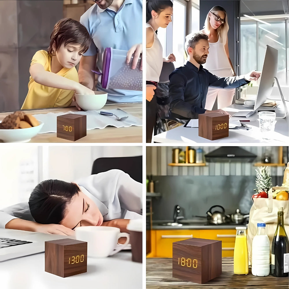 Modern Cube LED Väckarklocka Carvallo