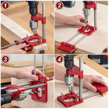 Carvallo precisionsborrhjälpmedel för trä | Exakt positionering och märkning | Robust konstruktion av legerat stål Carvallo