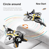RC Stridsflygplan i Tåligt EPP Skum med LED-ljus | Fjärrstyrt Flygplan 2.4GHz för Nybörjare & Barn – Modellflyg med 360° Loop & Lång Flygtid-Radiostyrt-BB-Hemnix
