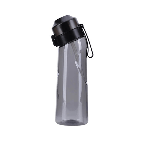 Air Vattenflaska med Doftringar 7 Kapslar 650ml-Personligt-BB-Endast vattenflaska-Svart-Hemnix
