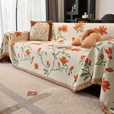 Vintage Floral Chenille Sofföverdrag Carvallo
