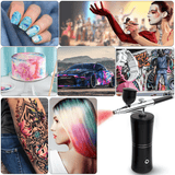 Trådlös Airbrush med Dubbelverkande Spraypistol-Personligt-BB-Hemnix