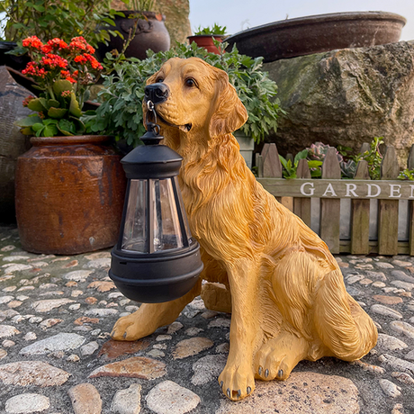 PuppyGlow – Solarlampa med lekfull hundstaty för utomhus charm Carvallo