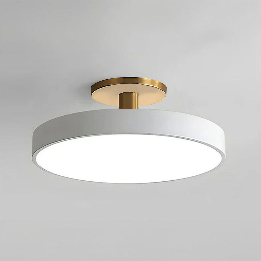 Modern Flush Mount Ceiling Light | 5.9×11.8–23.6 in | LED Rund Armatur | Hårdvara + Akryl | Brick by Brick Carvallo
