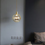 Modern ring kristall LED taklampa Carvallo