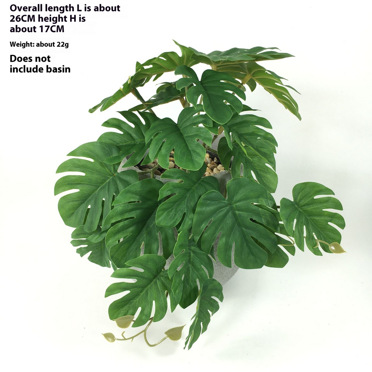 Kunstgjord hängväxt för naturlig dekoration inomhus och utomhus Carvallo