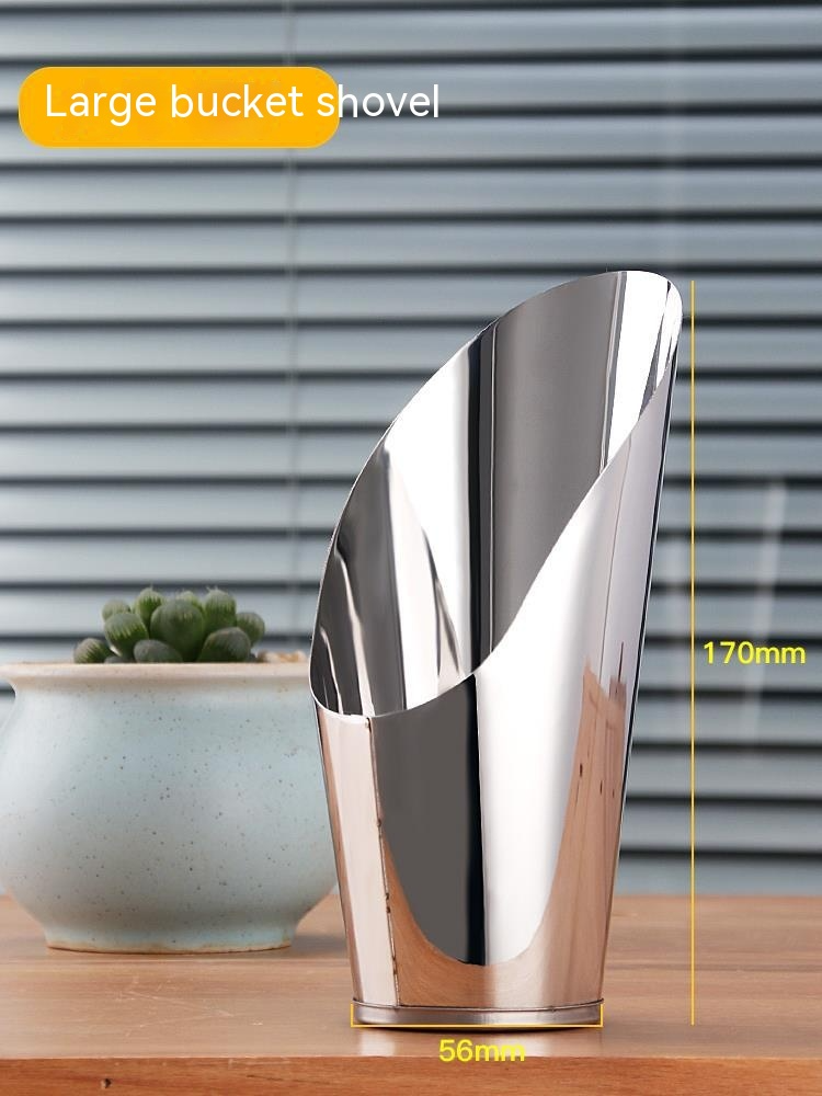 Rostfritt stålspade för blomjord – Robust planteringsspade för trädgård och balkong Carvallo