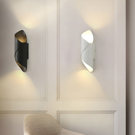 Vägglampa modern svart aluminium utomhus vägglampa Carvallo