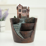 Sukulent Dekorationsblomkruka för Mini-Trädgård – Bonsai Planteringskruka för Mikrolandskap och Trädgård Carvallo